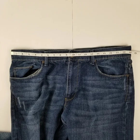 DKNY Bleecker Straight dark wash mens jeans 38x30 - Picture 6 of 8